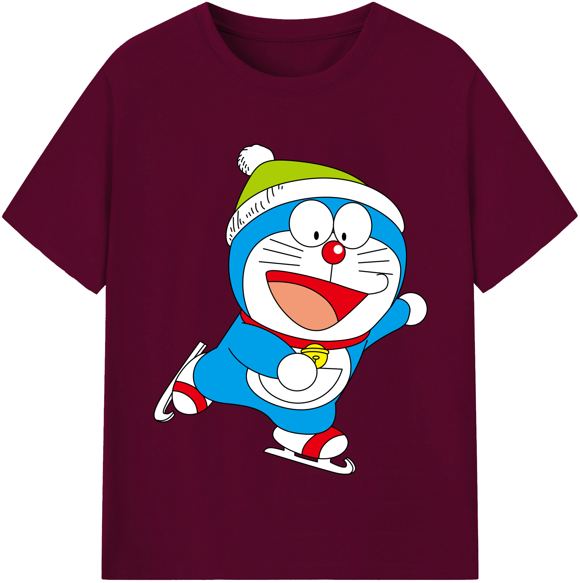（画像用） ドラえもん Doraemon レディースカジュアルプリントTシャツ（綿100％）